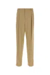 Saint Laurent Carrot-fit Trousers Beige In Beige O Tan