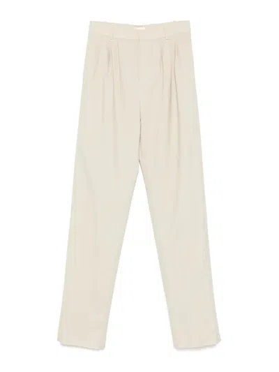 Saint Laurent Pants Beige In Neutral