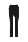 Saint Laurent Pantalone In Lana Nera Uomo In Black