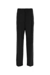 Saint Laurent Cashmere And Wool Flannel 90s Striped Pants In Black