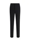 Saint Laurent Classic Wool Pants In Black