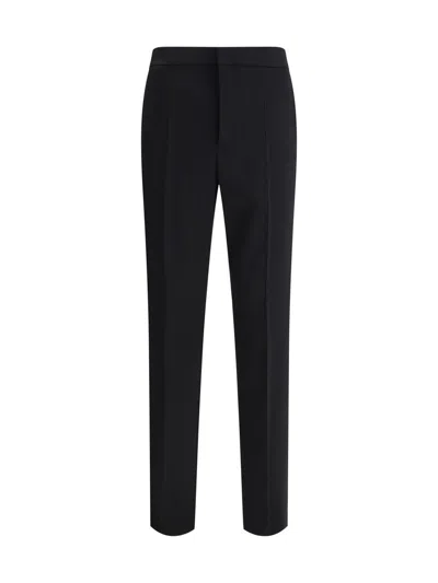Saint Laurent Classic Wool Pants In Black