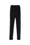 Saint Laurent Wool Tailored Pant In Black