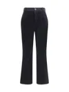 Saint Laurent Velvet Trousers Featuring Pockets In Black