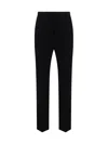 Saint Laurent Classic Wool Pants In Black