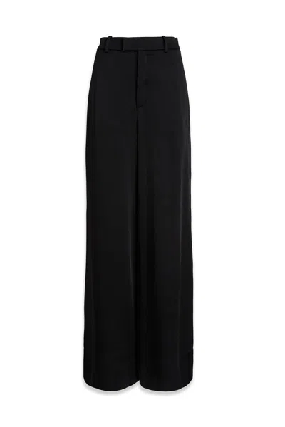 Saint Laurent Loose Fit Pants For Women In Black