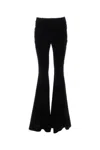 Saint Laurent Gabardine Flared Pants In Black
