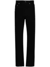 Saint Laurent Straight Jeans In Black