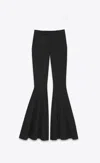 Saint Laurent Gabardine Flared Pants In Black