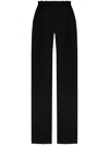 Saint Laurent Grain De Poudre Wool Trousers In Black  