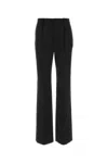 Saint Laurent Flared Tailored Wool Trousers In Black