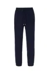 Saint Laurent Glossy-finish Track Pants In Blue