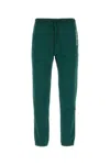 Saint Laurent Bottle Green Slim Fit Joggers In Green