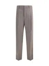 Saint Laurent Carotte Pants In Grey