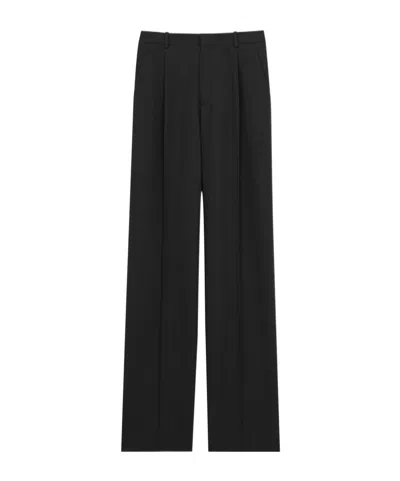 Saint Laurent Pants In Wool In Black
