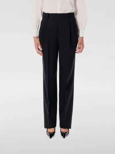 Saint Laurent Pants Woman  In Black
