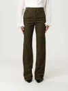 Saint Laurent Pants  Woman Color Kaki In Brown
