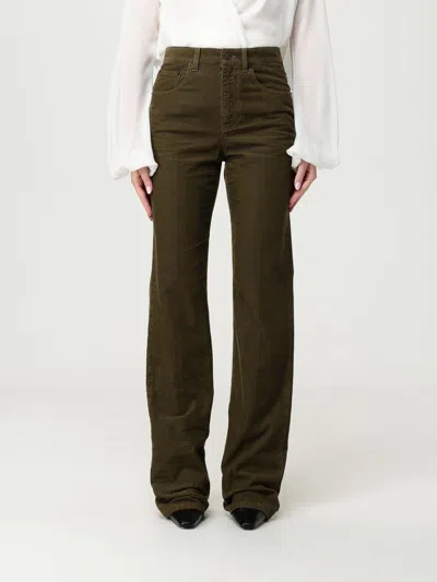 Saint Laurent Pants  Woman Color Kaki In Brown