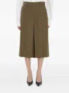 Saint Laurent Houndstooth Pattern Trousers With Belt Loops In Sand