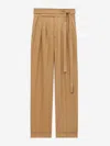 Saint Laurent Paper Bag Pants In Brown