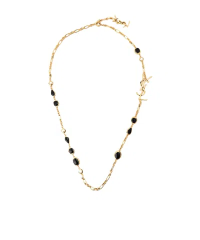 Saint Laurent Paperclip Chain Necklace In Gold