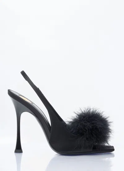 Saint Laurent Paradis Sandals In Black