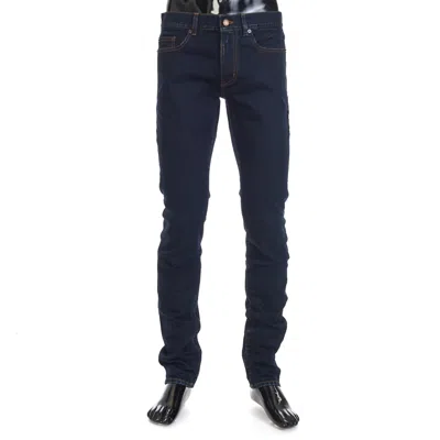 Pre-owned Saint Laurent Paris 760$ Dark Blue Stretch Cotton Jeans - Skinny-fit, Low Waist