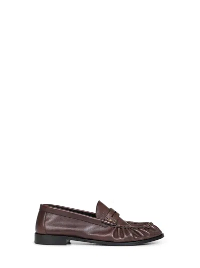 Saint Laurent Paris Brown Matte Leather Le Loafer Loafers