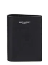 Saint Laurent Paris Credit Card Wallet In Black