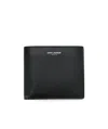 Saint Laurent Sl Classic Logo Wallet Blk In Black