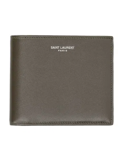 Saint Laurent Paris East/west Wallet In Green