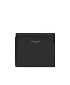 Saint Laurent Paris East/west Wallet With Coin Purse In Grained Leather