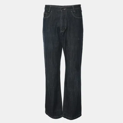 Pre-owned Saint Laurent Paris Indigo Denim Vintage Logo Old Money Swag Jeans M