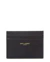 Shop Saint Laurent Paris Leather Card Case