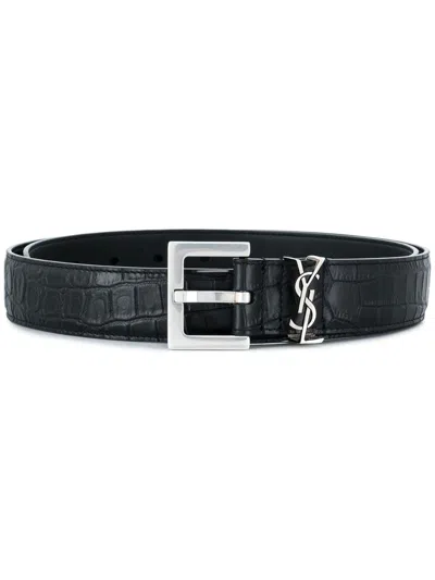 SAINT LAURENT SAINT LAURENT PARIS MEN CINTURA LOGO