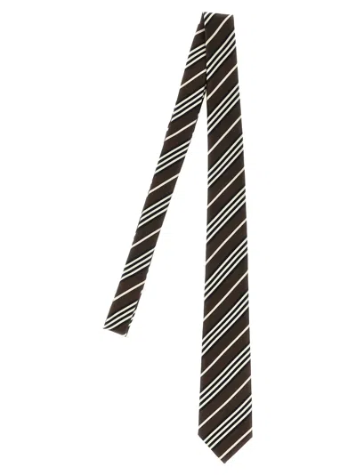 Saint Laurent Paris Necktie In Brown