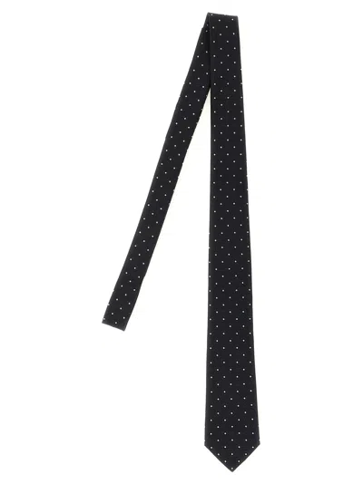 Saint Laurent Paris Necktie In Blue