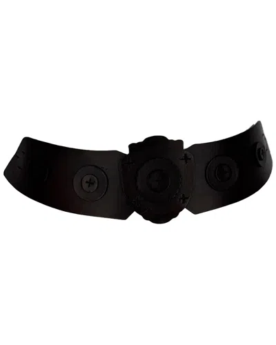Pre-owned Saint Laurent Paris Shield Belt (authentic Pre-loved)