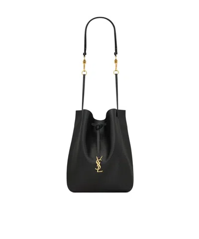 Saint Laurent Paris Vii Tote Bag In Black