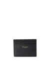 Saint Laurent Logo-print Leather Cardholder