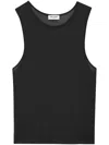 Saint Laurent Knit Top In Black
