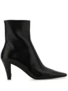 Saint Laurent Logo Boots In Black