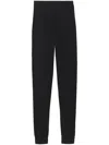 Saint Laurent Black High-waisted Leggings With Pockets In Cashmere Woman In Black