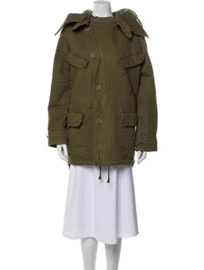 Pre-owned Saint Laurent Parka In Green