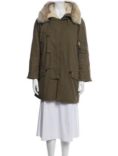 Pre-owned Saint Laurent Parka In Green