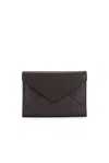 Saint Laurent Passport Case In Brown