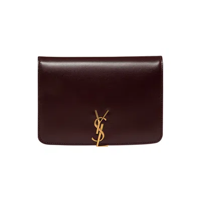 Pre-owned Saint Laurent Passport Case 'hot Wine' | Red | Women's Size Onesize