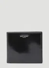 SAINT LAURENT PATENT BI-FOLD WALLET