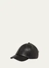 SAINT LAURENT PATENT LEATHER BASEBALL HAT