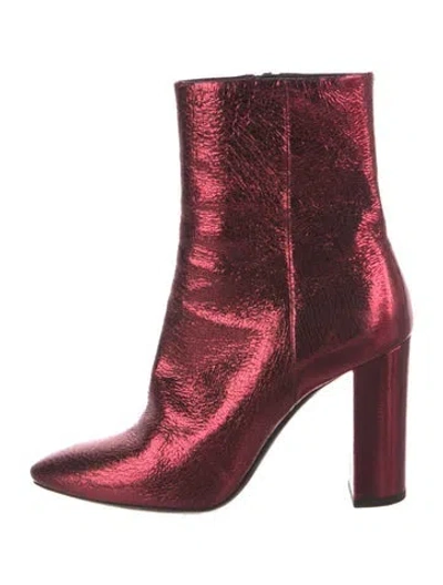 Pre-owned Saint Laurent Patent Leather Boots